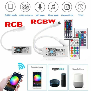 Magic Home Smart WiFi Led контролер RGBW/RGB cct/Pixel Strip за Алекса Google Home Музикален Таймер Bluetooth-съвместима led лента