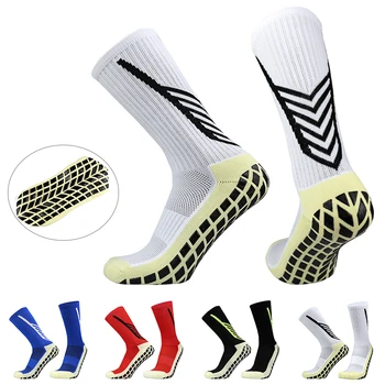 Нови футболни чорапи-мъжки, дамски спортни и футболни чорапи със стрелка calcetines antideslizante futbol