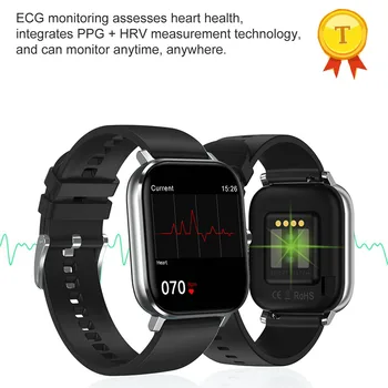 Най-новите мъжки и женски смарт часовници Bluetooth Call Music ECG HRV наблюдение на сърдечната честота, Спортен фитнес тракер smart band saat часовник гривна