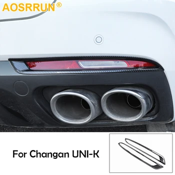 Дизайн, изработени от въглеродни влакна След капачки противотуманной фарове, украса броня за Changan Uni-k Unik 2021 2022 Автомобилни аксесоари