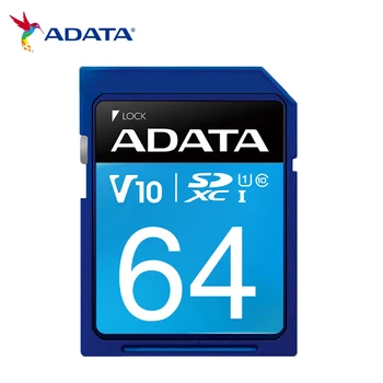ADATA SD-карта 16 GB 32 GB 64 GB Flash-памет SD карта U1 C10 V10 Microsd слот SD-Карти за SD камера със скорост до 100 Mb/s.