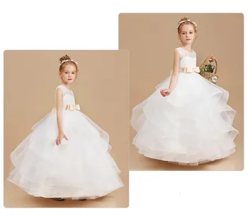Елегантно детско празнична рокля на принцеса сватбена рокля, детски рокли за момичета, обличане за рожден ден, коледна рокля