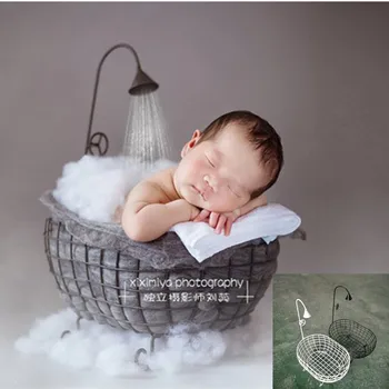 Висококачествен реквизит за снимки на новородено, кошница за вана за цял месец, детски аксесоари за фотография, средства за стрелба