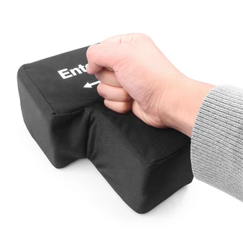 Декомпрессионный анти-стрес компютър Огромна клавиш за въвеждане на Голяма Гигантска USB клавиатура Вентилационна бутон възглавница Офис настолен подарък за облекчаване на стреса