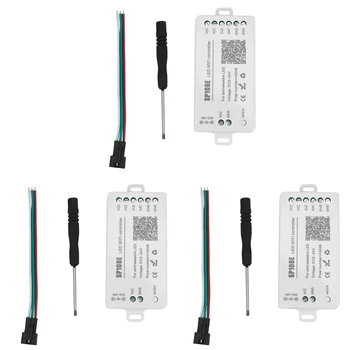 3X SP108E led Wifi Магически Контролер WS2812B WS2813 и т.н. Модул Led Лента Smart APP Безжично Управление