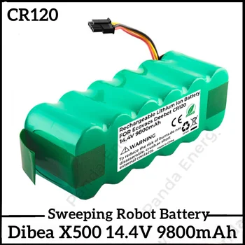 НОВА Актуализация 14,4 V 9800 mAh Батерия за Panda x500 Dibea x500 x580 x900 Haier T322 T321 T320 Прахосмукачка CR121 CR540 батерия