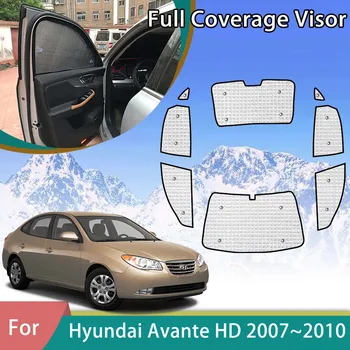 Авто сенника е с Пълно Покритие За Hyundai Elantra HD Avante 2007 2008 2009 2010, Автоаксесоари, Защита От ултравиолетови лъчи, Козирка за Прозорци