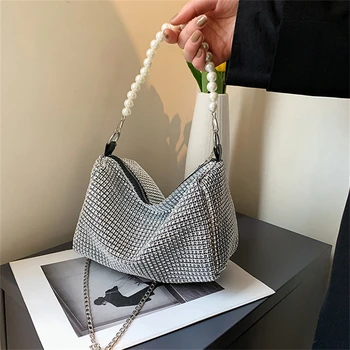 Универсални дамски чанти през рамо, модни луксозни дизайнерски чанти с диаманти, дамски ежедневни чанти Sac A Main Femme Bolsos