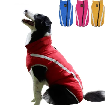 Топло яке за голямо куче, водоустойчив дрехи за кучета, светоотражающая яке за куче, зимно флисовое палто за по-големи животни, лабрадор, голдън ретривър