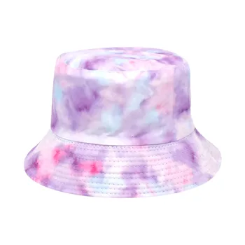 Рибарска шапка с шалче-боя се, дами двустранен пролетно-лятна мода европейска шапка за басейна и вечерни рокли, дамское плажна кофа