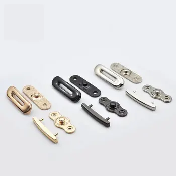 1 чифт висококачествени метални пряжек, украса за бродерия, невидими ключалката, Шиене, чанта-портфейл, аксесоари за кожгалантереи