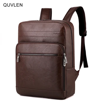 Многофункционална раница за мъже, висококачествена чанта за лаптоп от изкуствена кожа, луксозна водоустойчив преносима чанта за мъже