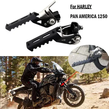 ЗА HARLEY PAN AMERICA 1250 PA1250 PANAMERICA1250 2020 2021 Мотоциклетни Пътя Предните Крака Сгъваеми Поставки за Краката Скоби 22-25 мм