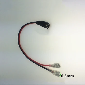 2 елемента Адаптер за зарядно устройство Кабел dc Женски червено-черен кабел-адаптер Кабел Кабел на батерията Батерията за детска количка