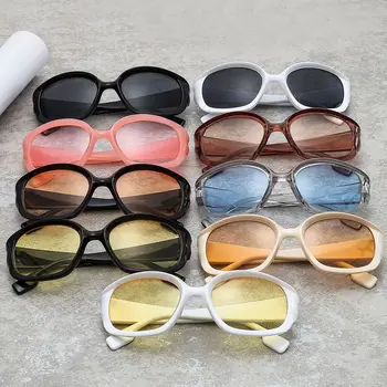 Модерни слънчеви очила за жени и мъже UV400, овални дамски слънчеви очила Y2K, слънчеви очила футуристичен нюанси в стил пънк