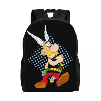 Потребителски раници The Adventures Of Asterixs за мъже и жени, ежедневна чанта за книги за университета, ученически чанти с комиксами