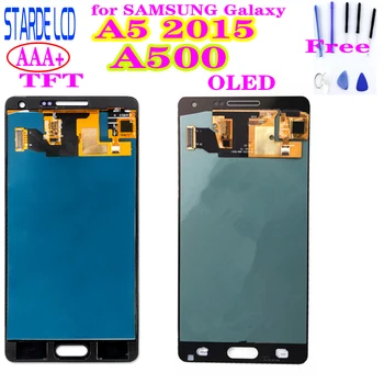 STARDE Взаимозаменяеми LCD дисплей За Samsung Galaxy A5 2015 A5000 A500FU A500 A500M A500F LCD сензорен дисплей, Дигитайзер В събирането на