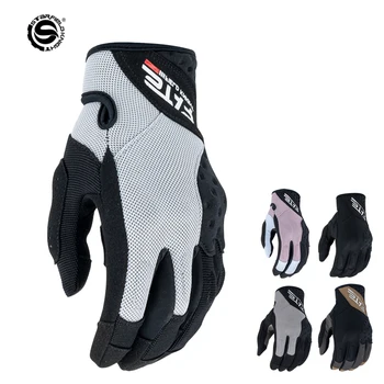 Летни Окото дишащи ръкавици за мотокрос, мини защитни мотоциклетни ръкавици със сензорен екран, мъжки ръкавици за състезания на мотоциклети DH ATV