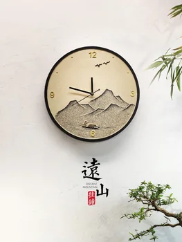 Стенен часовник дневна творческа личност домашно монтиране на декоративно изкуство прости безшумни часовници стенни часовници в китайски стил