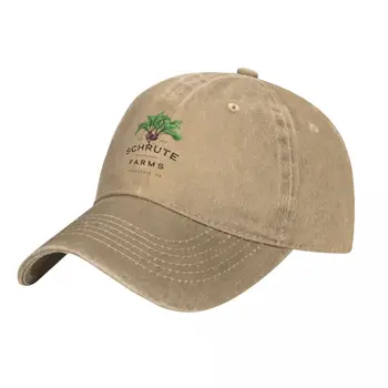 Шапка Schrute Farms, ковбойская шапка с pom-помераните, шапка голям размер, Солнцезащитная мъжка шапка, дамски