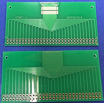 60pin конектор ffc със стъпка 0.4 mm, двойно зарядно устройство за панели LCM, TFT LCD, Универсална преходна плоча