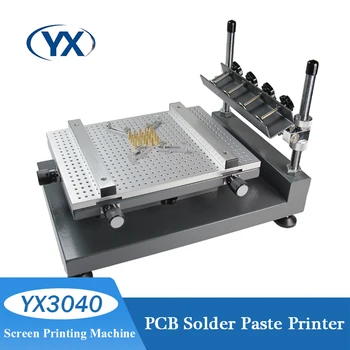 YX3040 Ръчно SMT трафаретный принтер Печатна платка шелкотрафаретные Принтери висока инжекция Машина за ситопечат с зъби, с един удар факел