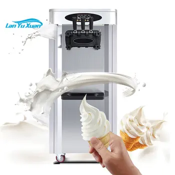 Гореща разпродажба, машина за приготвяне на мек сладолед, 3 вида фуражи, италианска машина за приготвяне на сладолед
