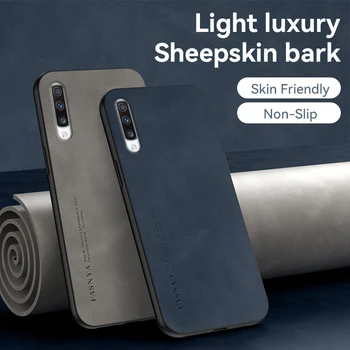 Луксозен Оригинален устойчив на удари калъф от матирана кожа на Корпуса за Samsung Galaxy A70, защитен калъф за вашия телефон, калъф за Galaxy A70S