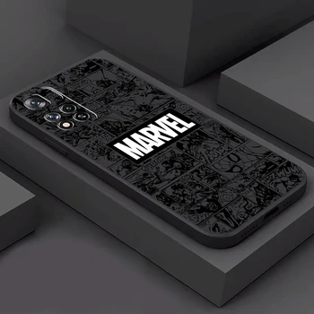 Логото на Marvel Comics За Xiaomi Redmi Note 11 11S 10 10S 10T 5G 9 8 8T 9T 9А 9В K40 Poco X3 Pro NFC калъф за телефон funda на Корпуса