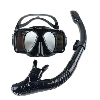Професионална маска за гмуркане, комплект за гмуркане, силиконова диафрагма за възрастни, фарове за очила, Оборудване за басейни