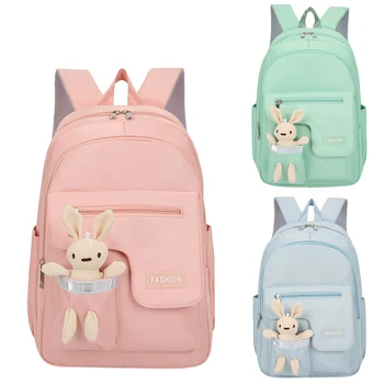 Ученически чанти с сладък мечок за деца, ученици от средните и висшите класи, лека училищна чанта за книги, корейски женски пътен раница за лаптоп, чанти за почивка