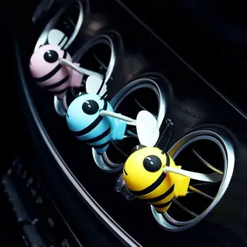 Малката Пчела Красиви Аксесоари за вентилация климатик Воздуховыпускное дупка Парфюми вентилационна (противовакуумна) канална скоба за кола Cartoony парфюмированный за пречистване на въздуха