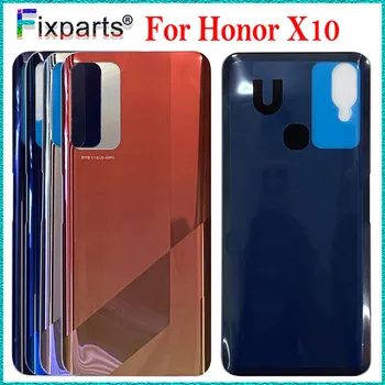Напълно Протестированная Новост За Huawei Honor X10, Капак на Отделението за батерията, Корпус Задната Врата, Задната част на Кутията За Huawei Honor X10, Капак на Отделението за батерията С Лепило