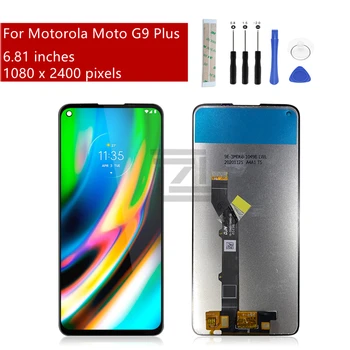 За Motorola Moto G9 Plus LCD сензорен дисплей, Дигитайзер, Сглобени С Подмяна на Рамка, резервни Части За Ремонт на 6,81 