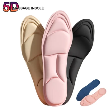 5D Спортни стелки за обувки, мъжки и дамски ортопедични стелки, Пяна с памет ефект, дишаща възглавница, поролоновые накладки за грижа за краката, подметка обувки