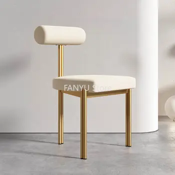 Луксозни трапезни столове в скандинавски стил, модерен домакински креативен дизайн, трапезни столове от метал Cadeira De Jantar, мебели за хола WZ50DC