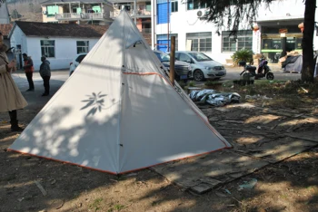Палатката е с печка за катерене за 8 души, Всепогодная палатка TP, водоустойчив палатка-вигвам на 4 сезон