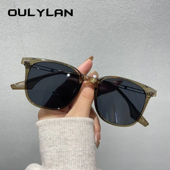 Oulylan, реколта кръгли слънчеви очила за жени и мъже, луксозни маркови дизайнерски метални слънчеви очила, мъжки слънчеви очила за шофиране, нюанси UV400