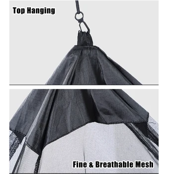 Окото палатка за къмпинг с чанта за носене, водоустойчива уличната мрежа палатка, Мрежа против насекоми, лека mosquito net, за един човек, облекло