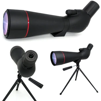 Ловно и Пушка, оптика 20-60x80 High Definition BAK4 Spotter Scope с Увеличение за Стрелба, Наблюдение на Птици, Лов Дивата природа