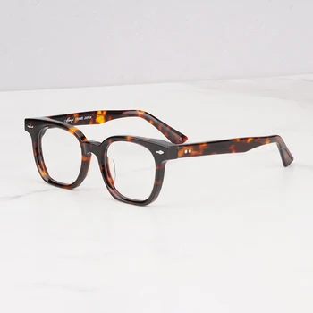 Японската дизайнерска марка NN-036, класически ретро очила в черепаховой рамките на квадратен тип за мъже, силни ацетатные очила ръчно изработени