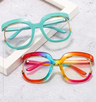 Елитен марка, антисиневые очила във формата на Бухал, женски гетероморфные очила в ириса ръбове, мъжки оптични Очила