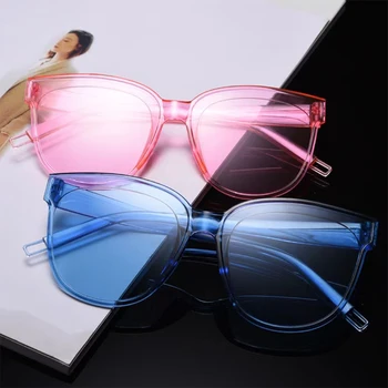 Нови дамски модни слънчеви очила, дамски квадратни слънчеви очила в малка рамка, женски желеобразные очила прозрачен цвят UV400 Oculos De Sol