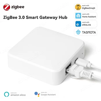 Smart Zigbee 3,0 Кабелна Портал-Хъб RJ-45 Ethernet-Мост Wifi eWeLink APP Control ZigBee Работи с устройства Sonoff Умен Дом