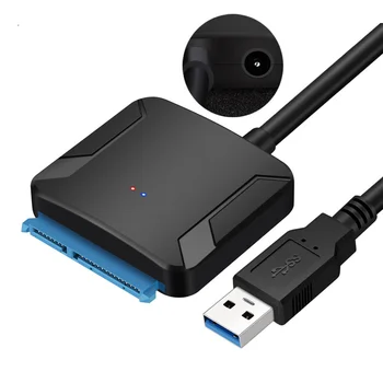 Кабел USB 3.0 SATA 3, адаптер Sata КЪМ USB, кабели за Преобразуване, Поддръжка на 2,5/3,5-Инчов външен SSD HDD-адаптер, Твърд диск с Висока Скорост