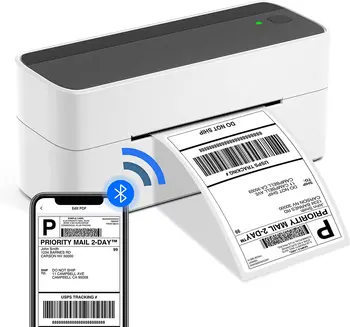 Phomemo PM-241BT Bluetooth Адресируема Принтер за Етикети 4x6 инча Директен Термичен Доставка на Пратката е Производител на Етикети на НОВА
