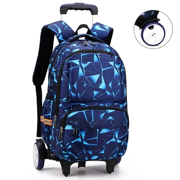 Раница на колела за училище, училищна чанта за количка за тийнейджъри, чанта за количка За момичета, детски училищни чанти за багаж, чанта за книги за момчета