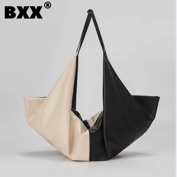 [BXX] Дамски нова чанта-тоут голям капацитет от изкуствена кожа, универсална чанта през рамо, мода Tide 2021 GF0898