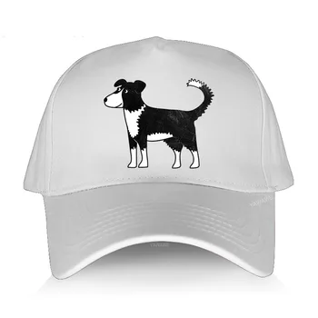 Гореща разпродажба, мъжка бейзболна шапка, ежедневни готина шапка, collie, мультяшная куче, хип-хоп, забавен дизайн, дишащи шапки за риболов, улични шапки