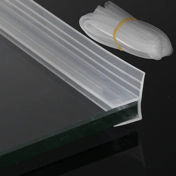 Оборудване запечатване уплътнение за прозорец стъкло от силиконов каучук с дебелина 1 м 6-12 мм, уплътнителни подложки за стъклена врата във формата на буквата U, h, оборудване запечатване на уплътнението за екрана за баня, мерки и теглилки за врати, ежедневен инструмент